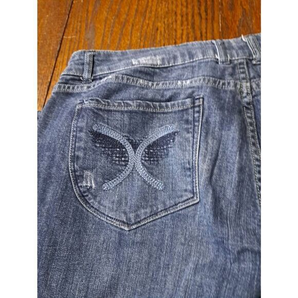 Vintage Size 16 Sasson Bootcut Boogie Denim Blue Jeans Pants with Pockets Casual - Picture 3 of 10